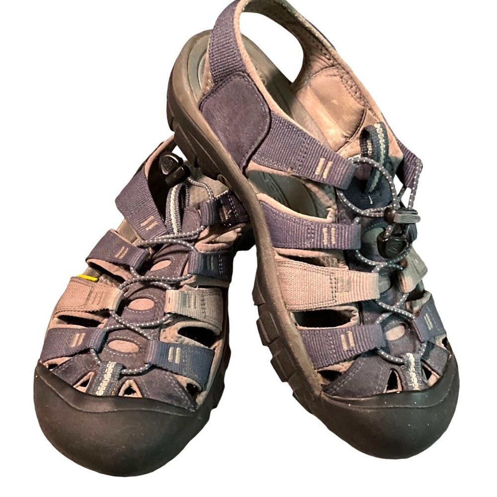 KEEN Mens Newport H2 Sandals Size 10.5 US Dark Gray/Light Gray Waterproof Water